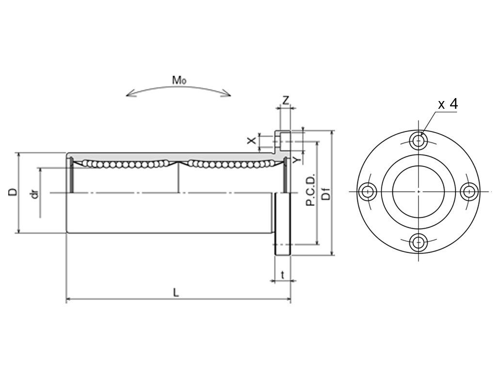 Linearlager LME-L für 30 mm Welle, 20,68 Linearlager LME-L für 30 mm Welle, 20,68